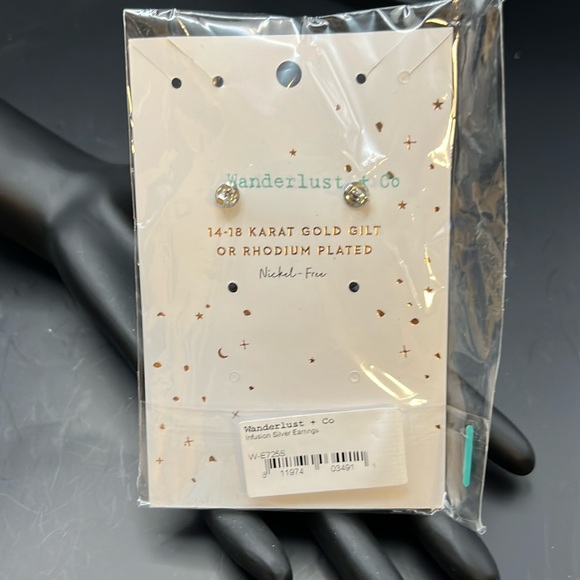 Earrings - “Infusion” - silver tone - Picture 2 of 8